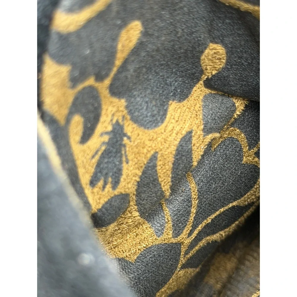 Fly London Yama Wedge Boot Ankle Women 39 8.5 Black Slouchy Artsy Comfort Suede